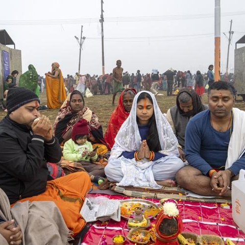 Pooja / Yagya at Sangam